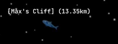 max's cliff, also in space. sure