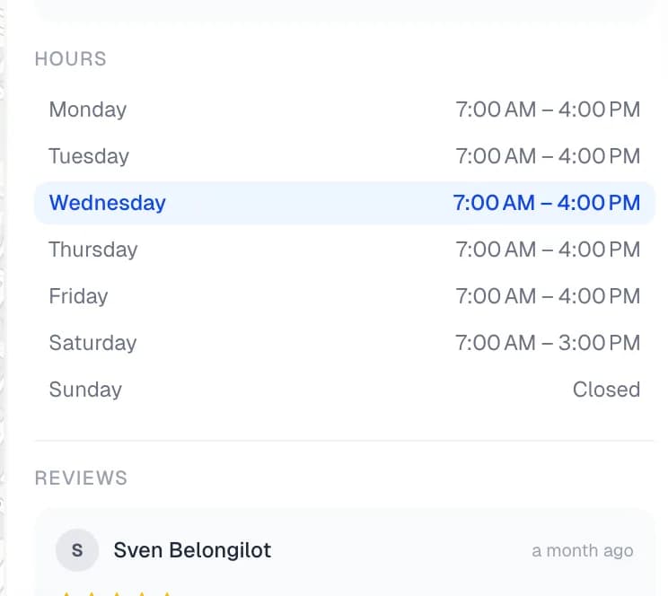 clinic hours, because ‘open’ should mean open