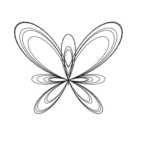 one butterfly, generated from one curve and several parameters